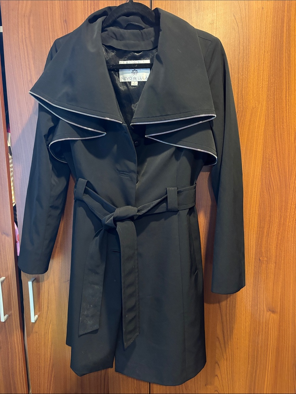 Black Belted Trench Coat
